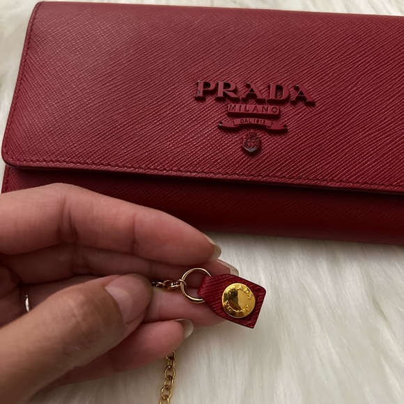 PRADA LONG WALLET SAFFIANO LEATHER - Picture 6 of 9